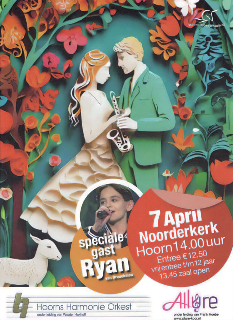 Lenteconcert Hoorns Harmonie Orkest poster