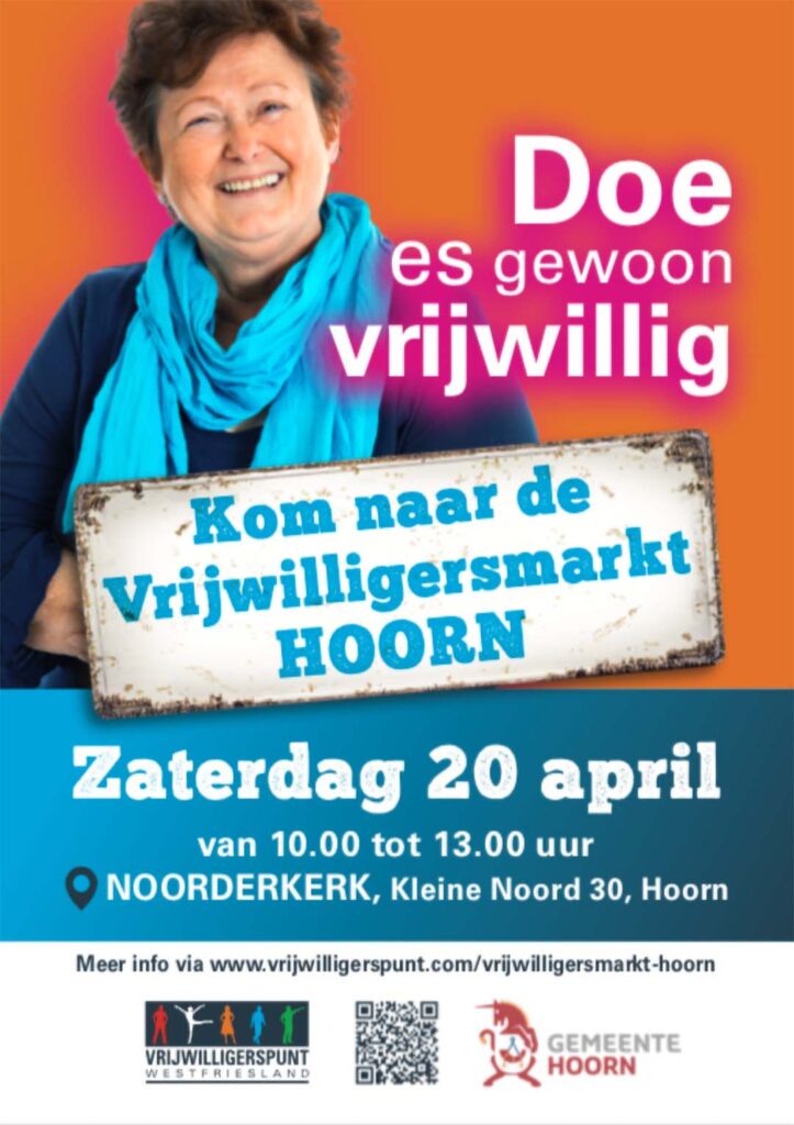 Vrijwilligersmarkt Hoorn 2024 poster
