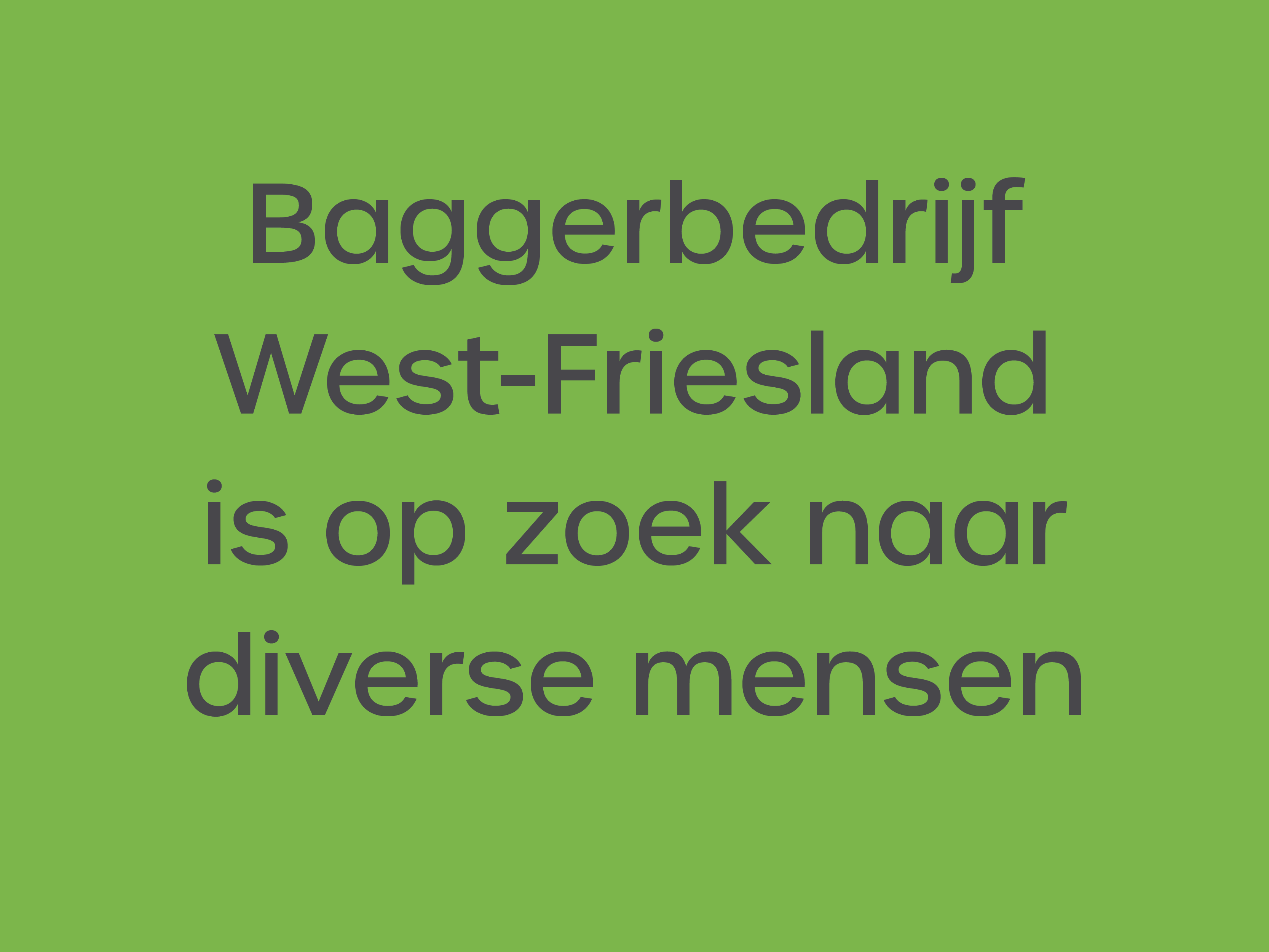 Baggerbedrijf West Friesland