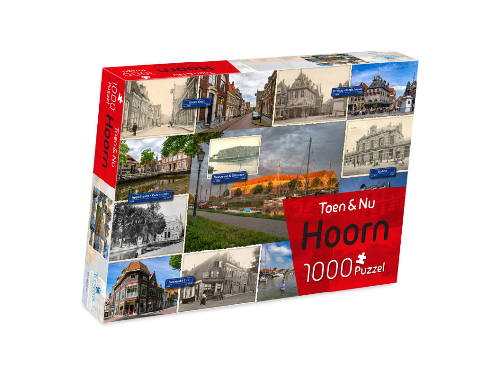 Nieuwe puzzel van Hoorn; Hoorn Toen en Nu in 1000 stukjes