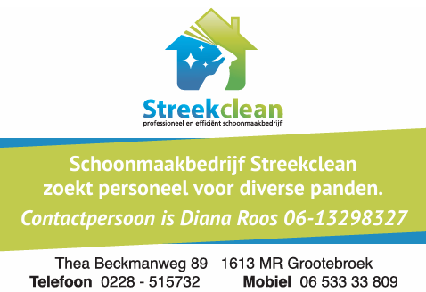 Streekclean vacature