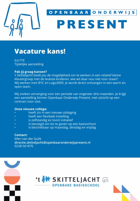 't Skitteljacht vacature