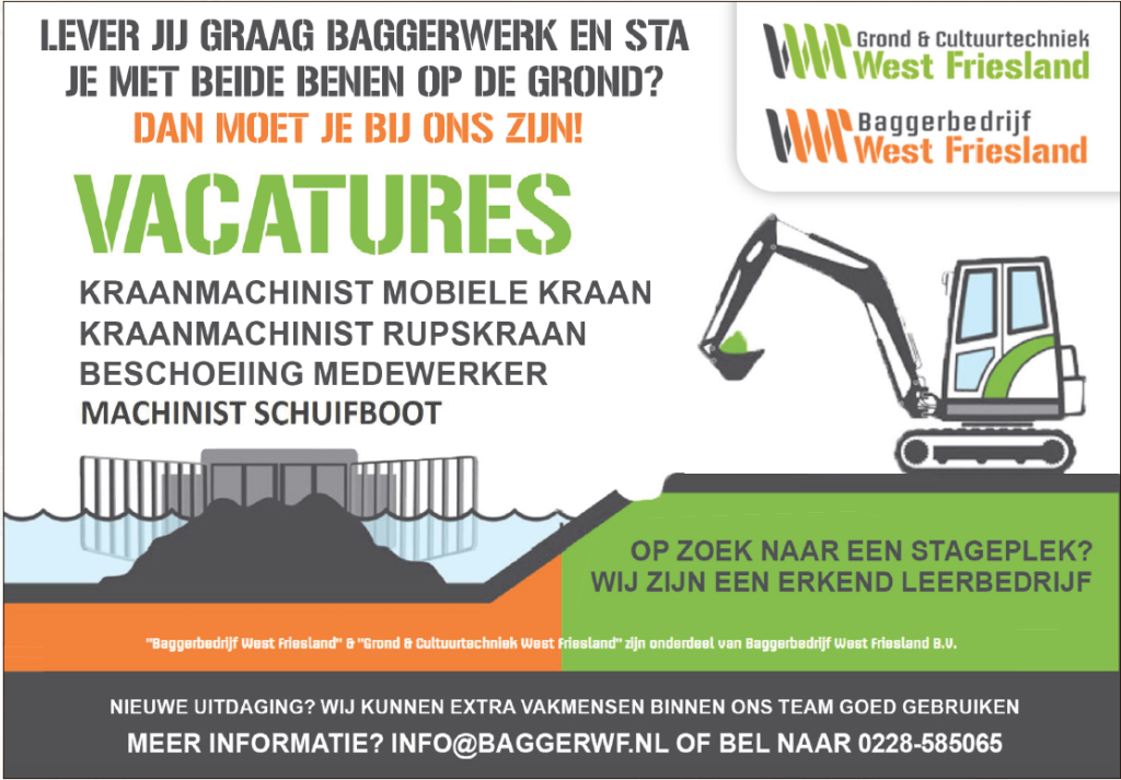 Grond en Cultuurtechniek West Friesland vacature