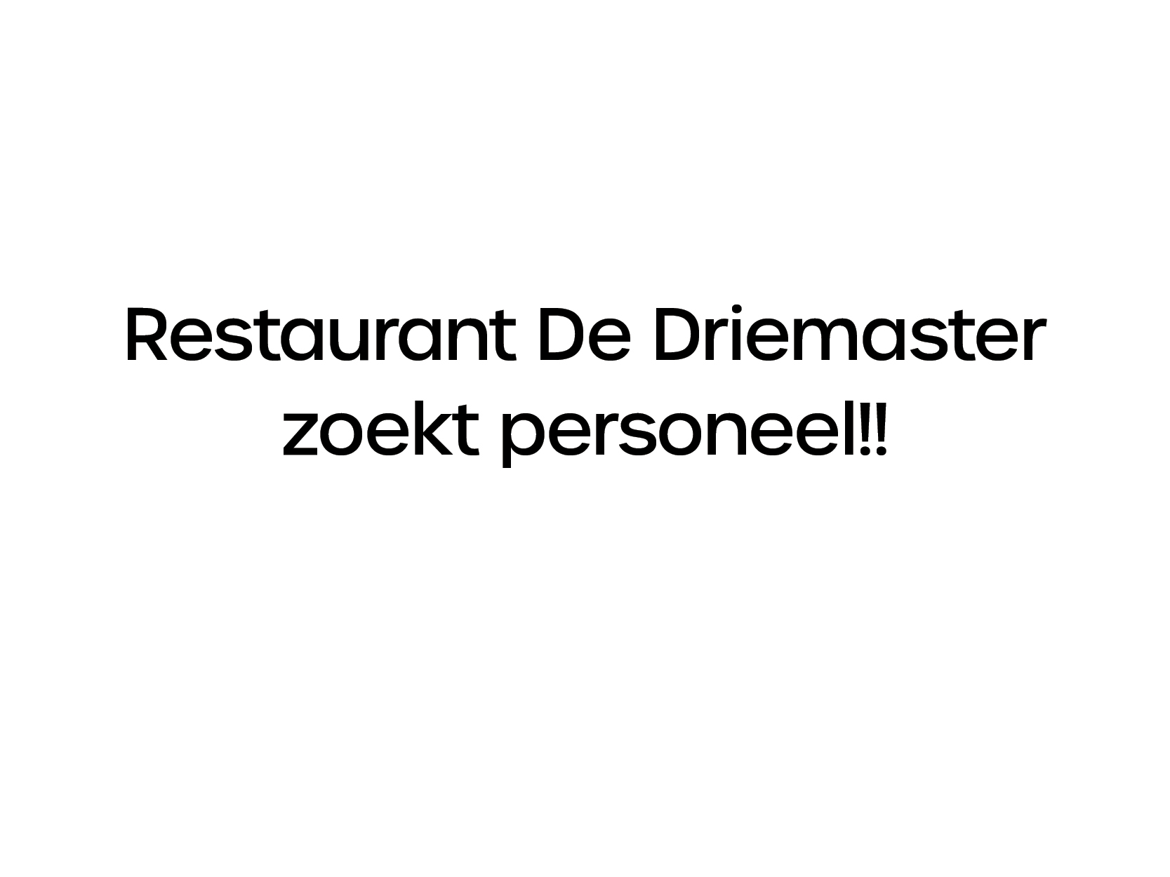 Restaurant De Driemaster