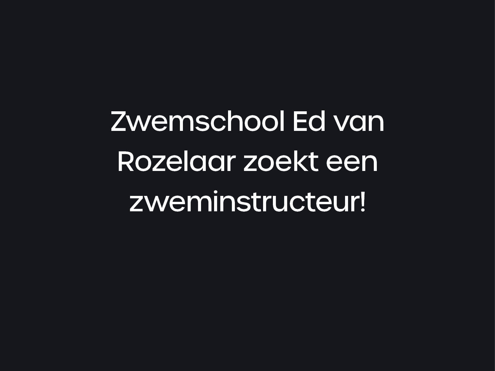 Zwemschool Ed van Rozelaar