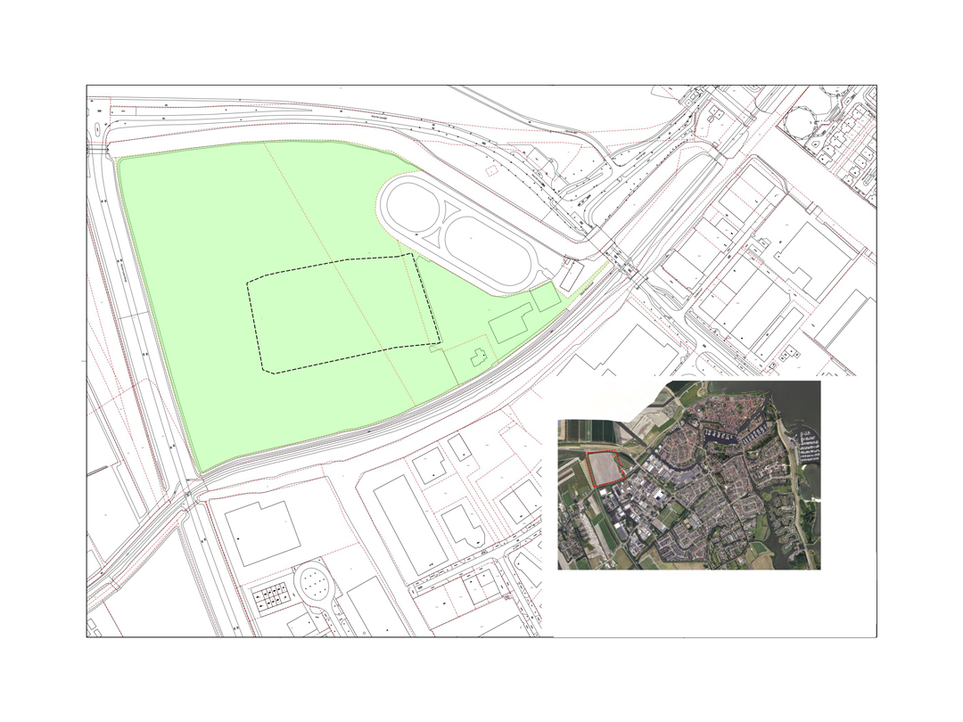 Kaart met de locatie van de asielopvang voor asielzoekers aan het Opperdoezerpad in Medemblik.