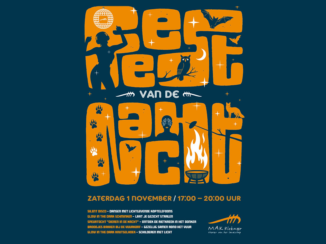 Feest van de Nacht zaterdag 1 november bij MAK Blokweer