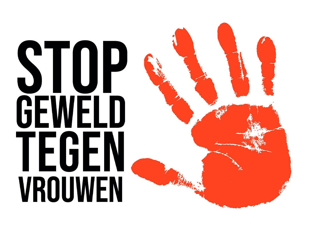 Tijdens de Orange the World campagne, op de Internationale Dag van het Geweld tegen Vrouwen!