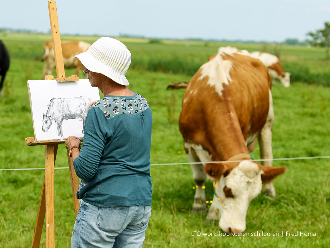 Schilder uw eigen koe op de boerderij met Ruud Spil, dé Koeschilder