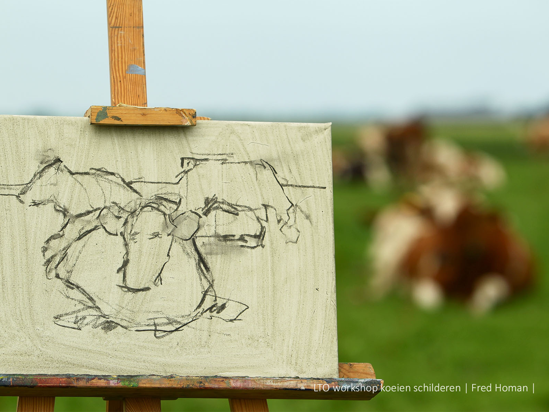 Schilder uw eigen koe op de boerderij met Ruud Spil, dé Koeschilder