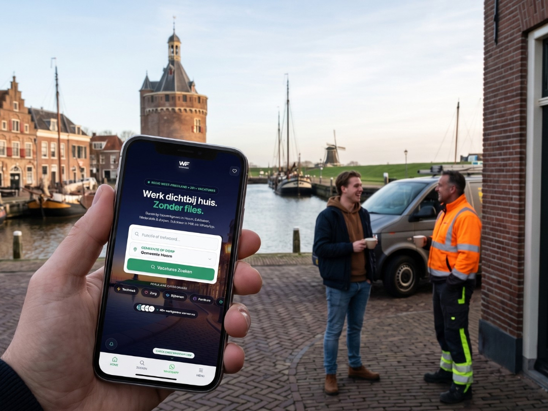 Nieuw regionaal banenplatform WFvacatures.nl start officieel op 1 januari 2027: “Waarom vaststaan op de A7 als je beste baan om de hoek ligt?”